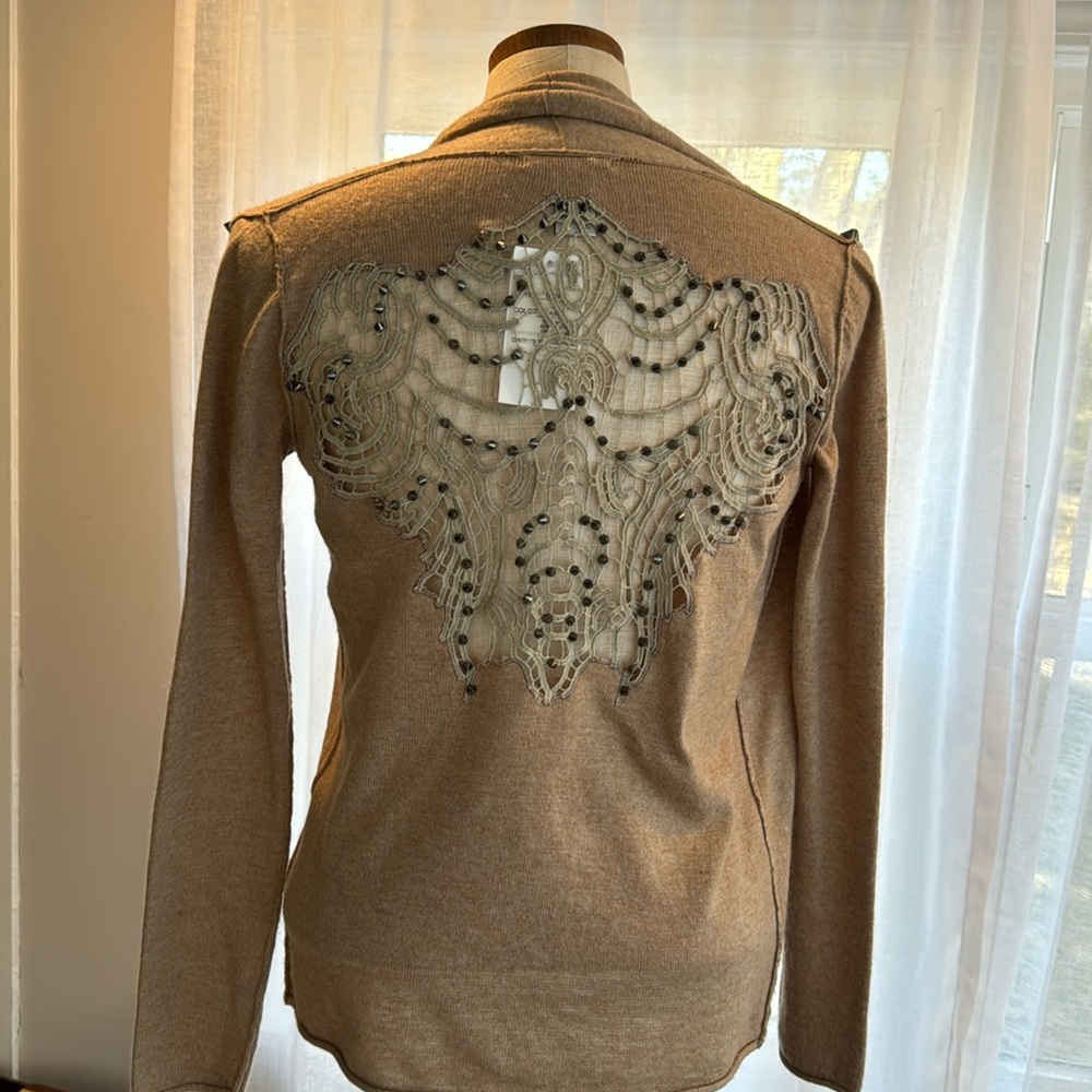 Two Alberto Makali spike open cardigans